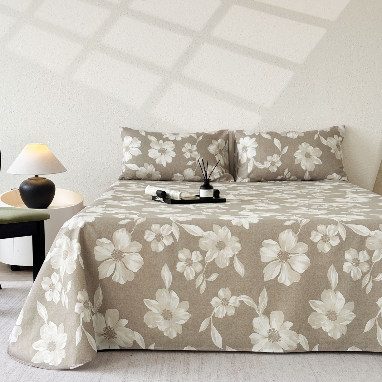 91家纺网 家纺一手货源 找家纺 （总）遇安家纺 2026年新款原棉老粗布凉席三件套