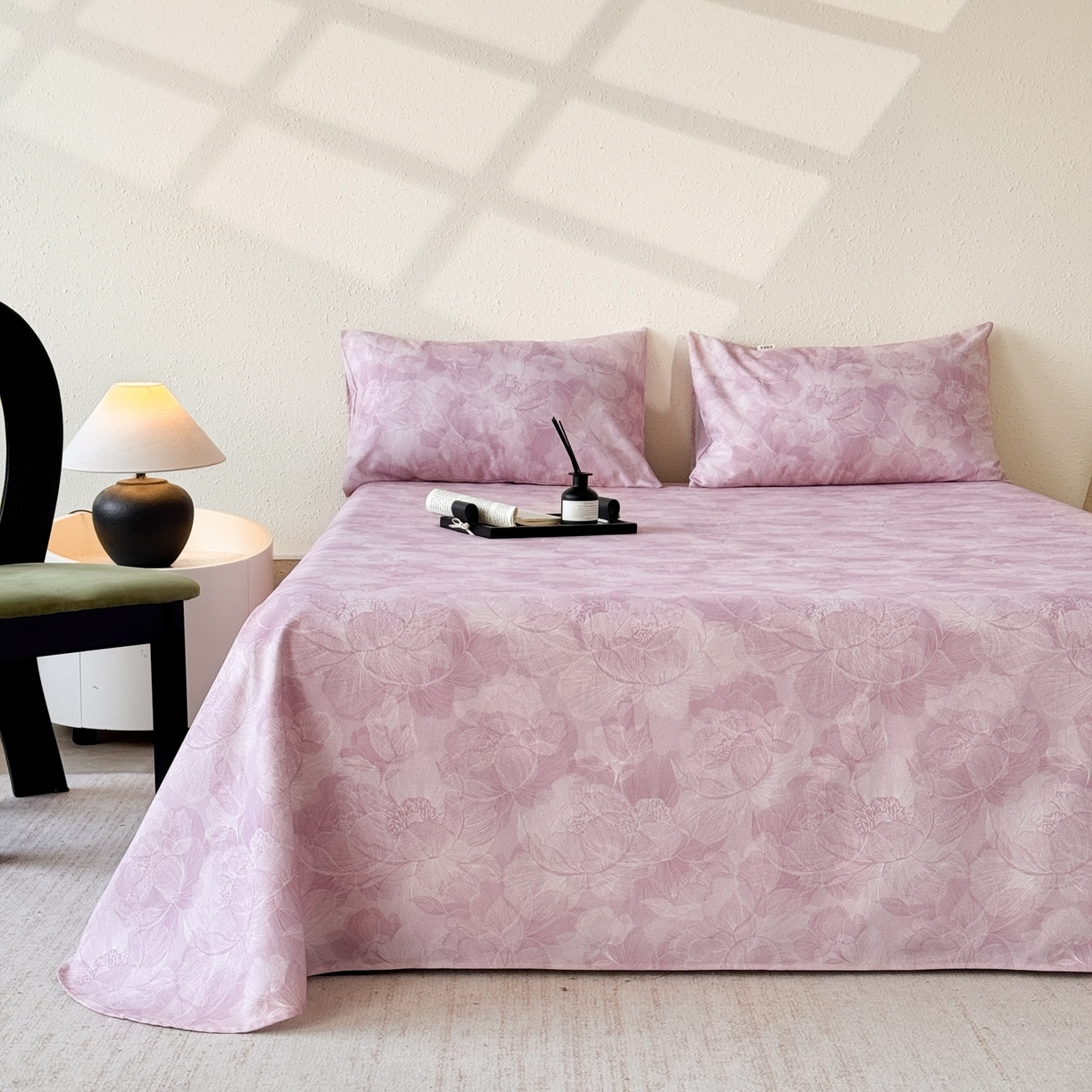 91家纺网 家纺一手货源 找家纺 （总）遇安家纺 2026年新款原棉老粗布凉席三件套