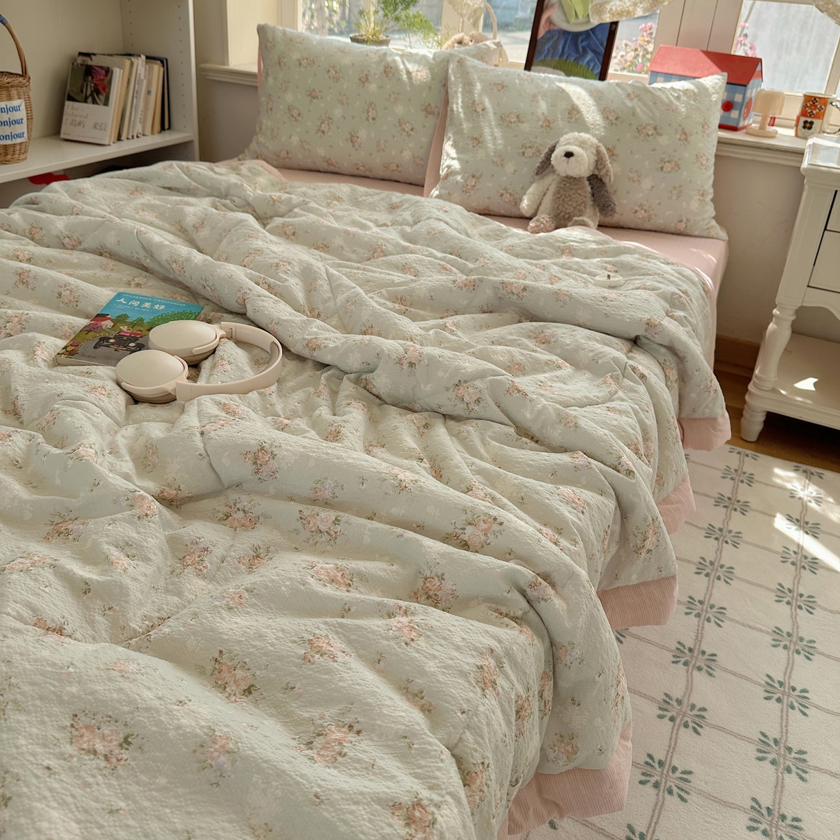 91家纺网 家纺一手货源 找家纺 梵克保罗 2026新款10A抗菌泡芙棉夏被被子被芯 泡芙棉-疏影