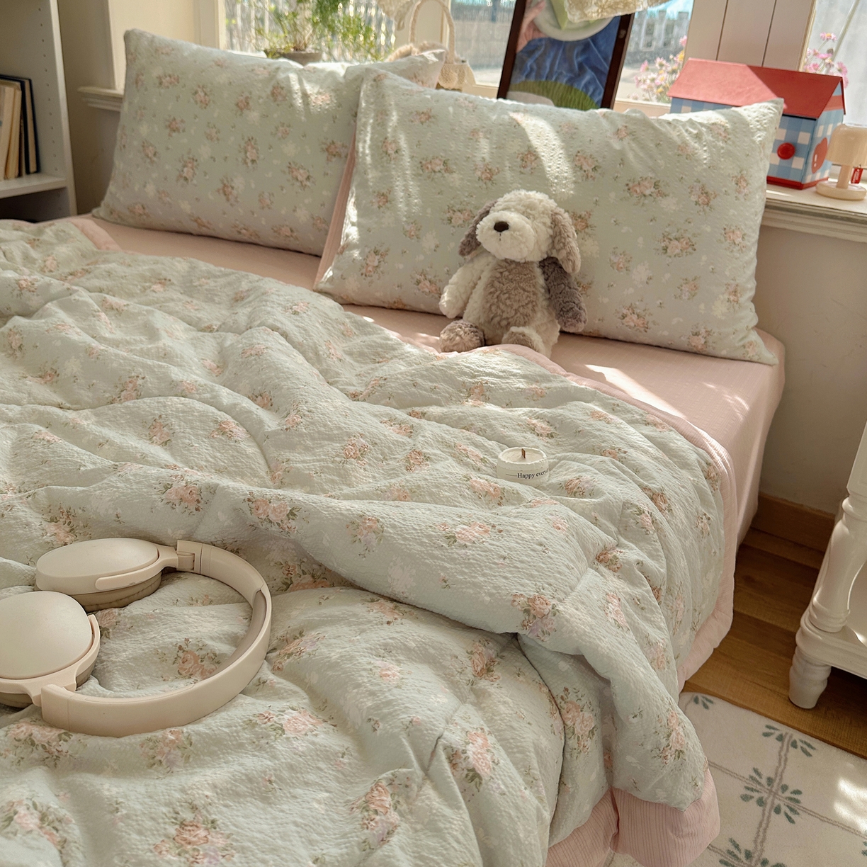 91家纺网 家纺一手货源 找家纺 梵克保罗 2026新款10A抗菌泡芙棉夏被被子被芯 泡芙棉-疏影