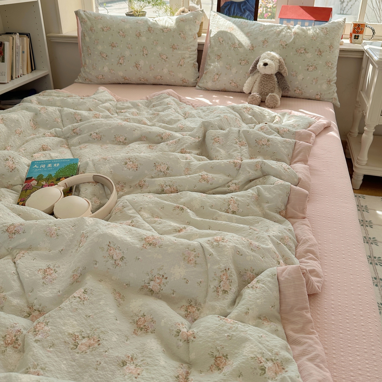 91家纺网 家纺一手货源 找家纺 梵克保罗 2026新款10A抗菌泡芙棉夏被被子被芯 泡芙棉-疏影