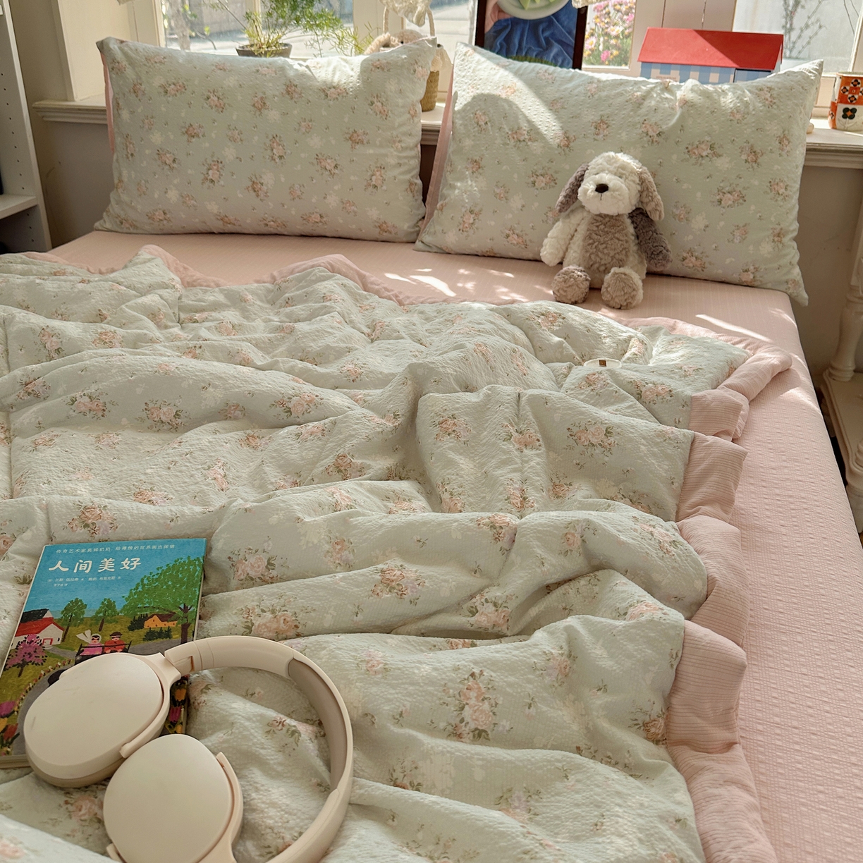 91家纺网 家纺一手货源 找家纺 梵克保罗 2026新款10A抗菌泡芙棉夏被被子被芯 泡芙棉-疏影