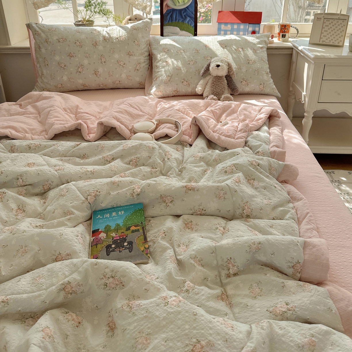 91家纺网 家纺一手货源 找家纺 梵克保罗 2026新款10A抗菌泡芙棉夏被被子被芯 泡芙棉-疏影