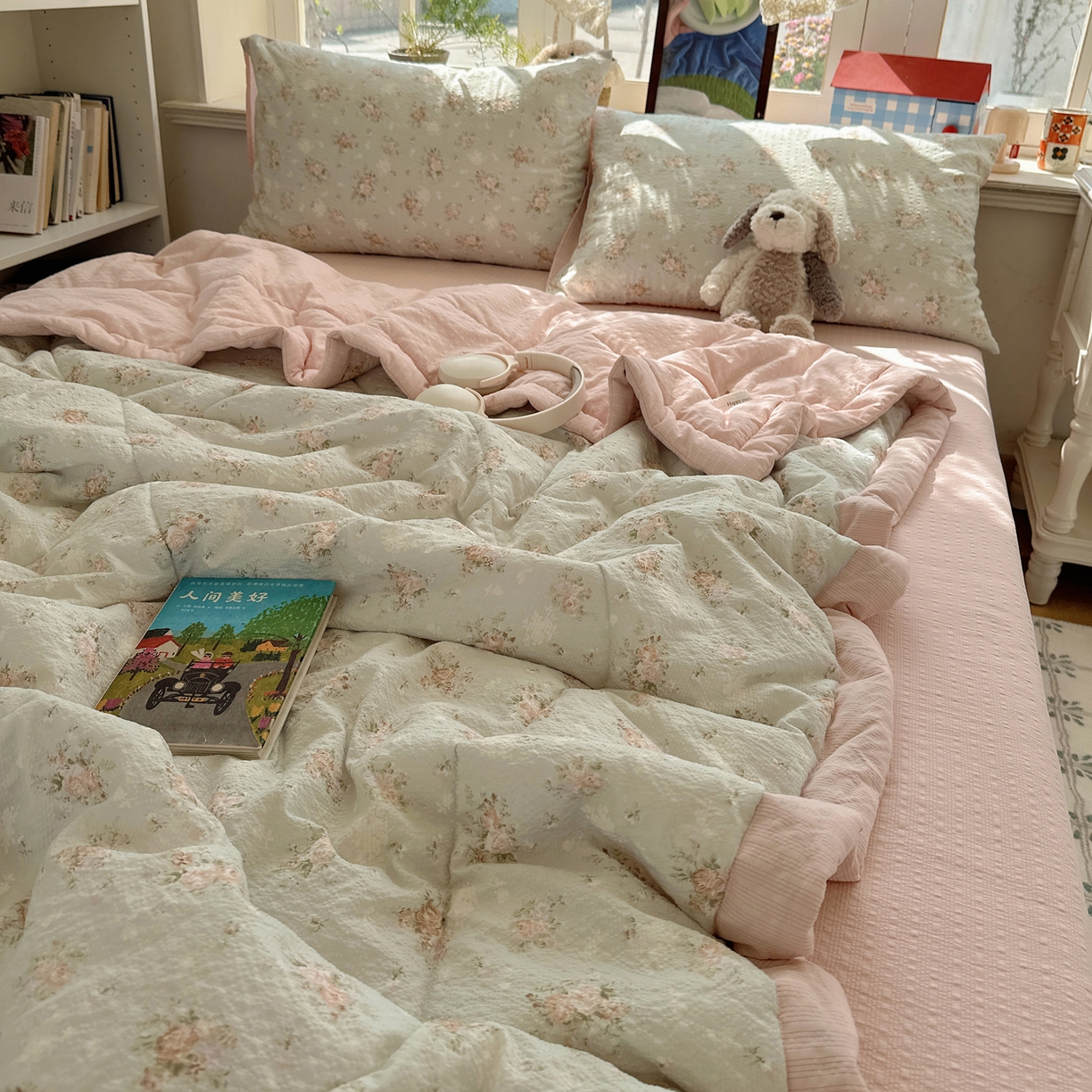 91家纺网 家纺一手货源 找家纺 梵克保罗 2026新款10A抗菌泡芙棉夏被被子被芯 泡芙棉-疏影