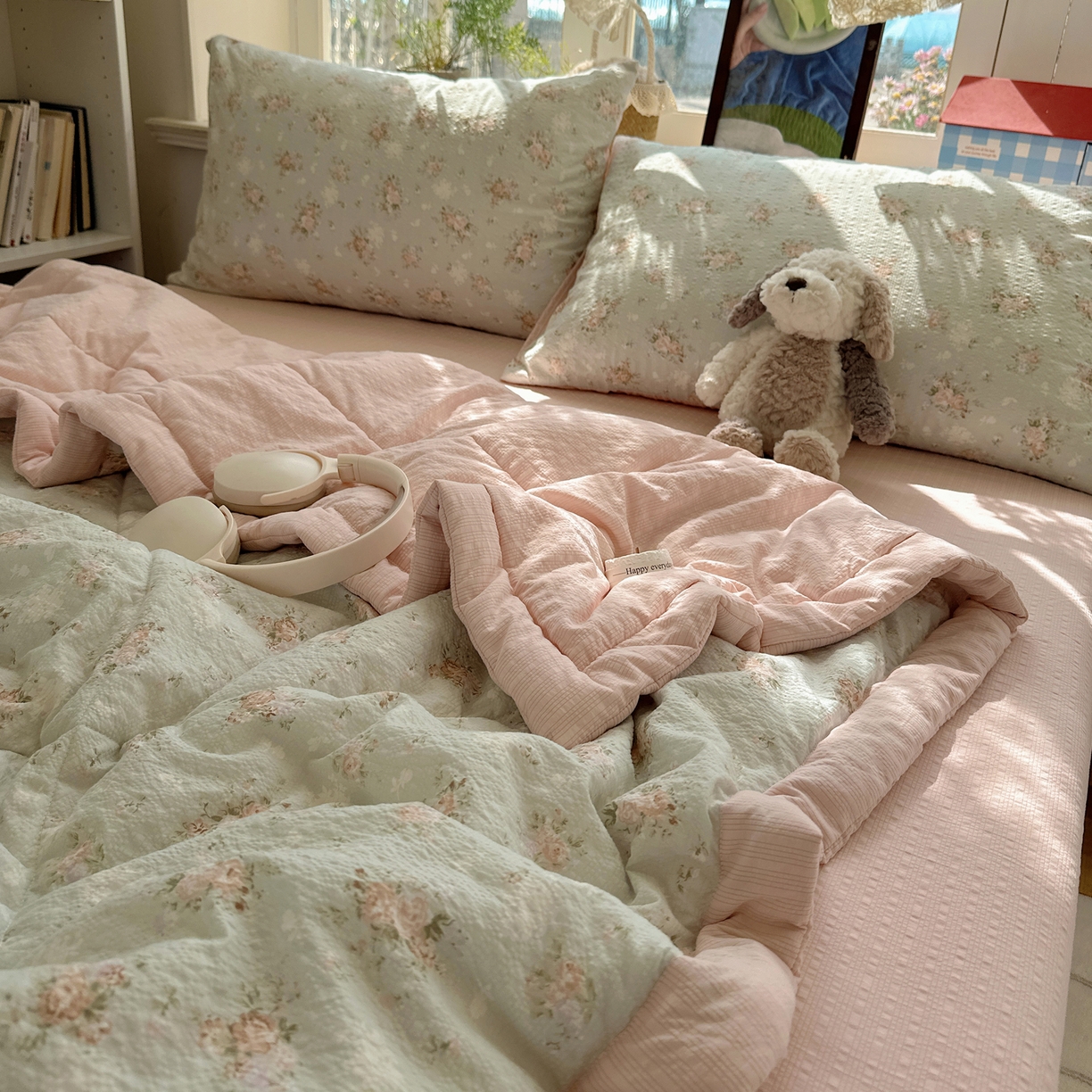 91家纺网 家纺一手货源 找家纺 梵克保罗 2026新款10A抗菌泡芙棉夏被被子被芯 泡芙棉-疏影