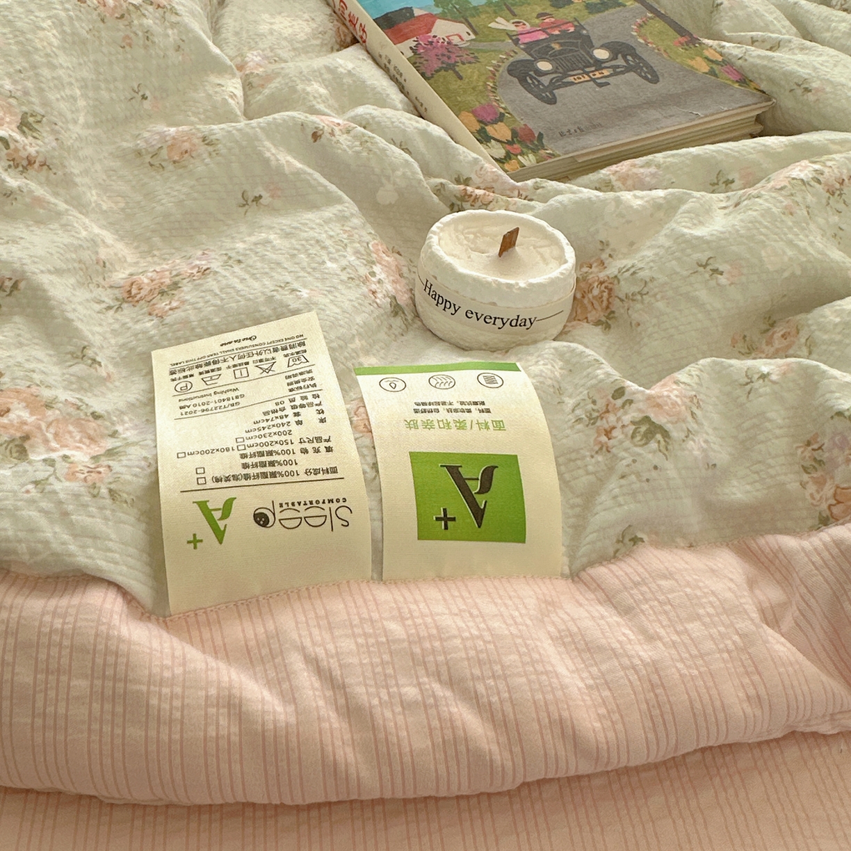 91家纺网 家纺一手货源 找家纺 梵克保罗 2026新款10A抗菌泡芙棉夏被被子被芯 泡芙棉-疏影