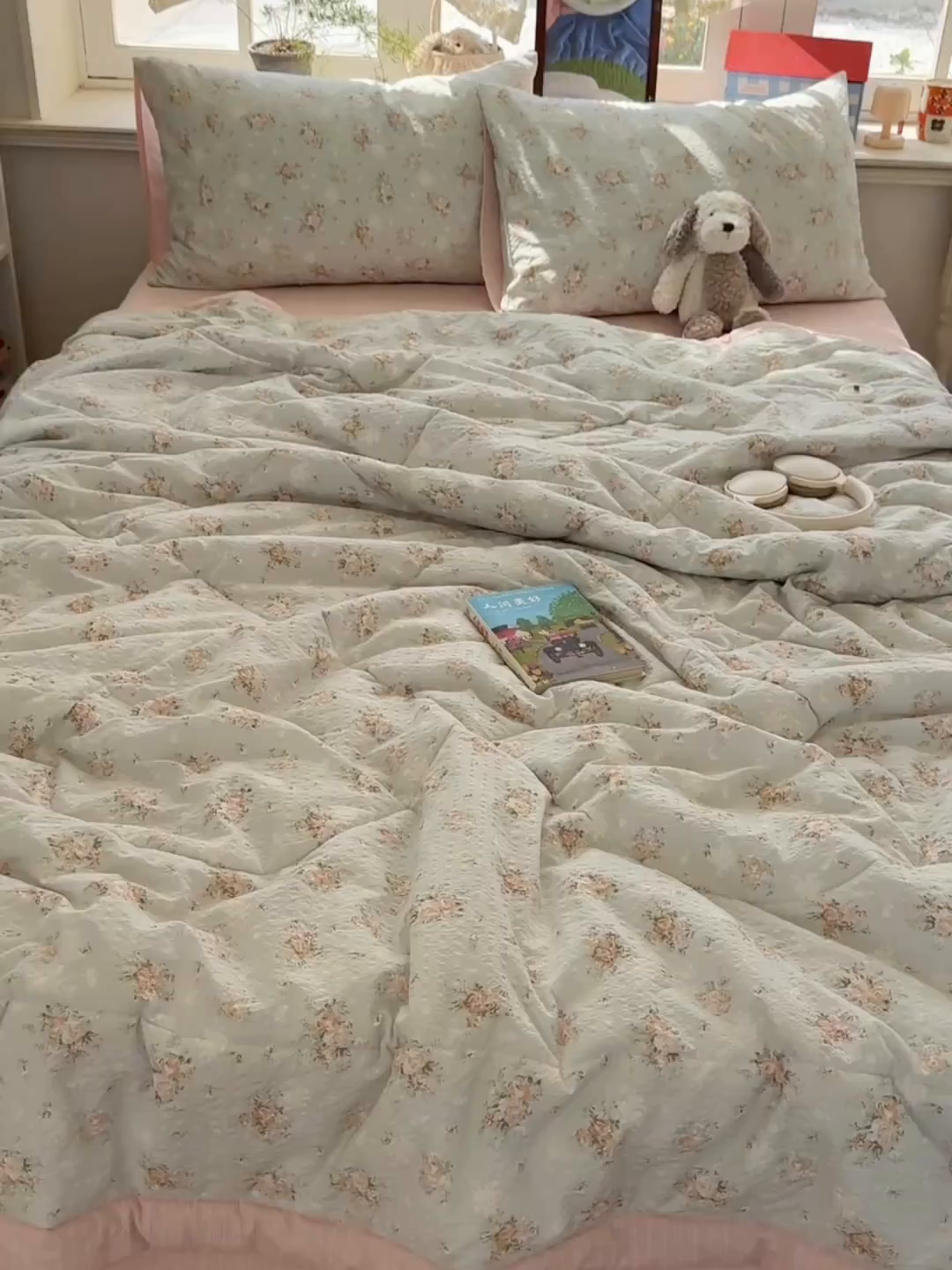 91家纺网 家纺一手货源 找家纺 梵克保罗 2026新款10A抗菌泡芙棉夏被被子被芯 泡芙棉-疏影