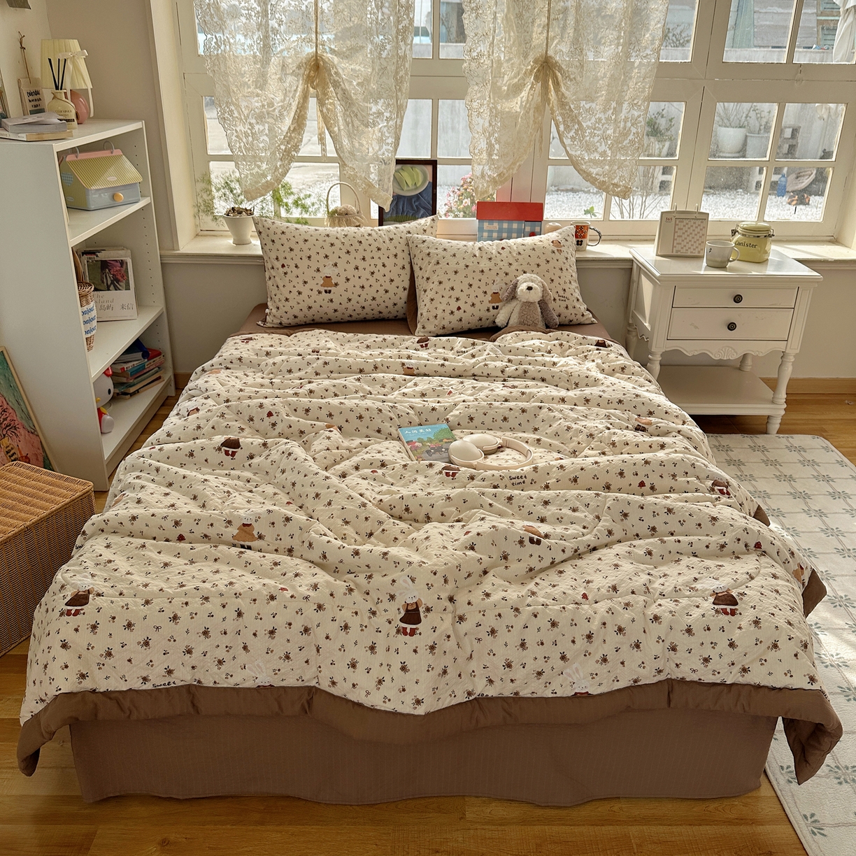 梵克保罗 2026新款10A抗菌泡芙棉夏被被子被芯 泡芙棉-田园兔