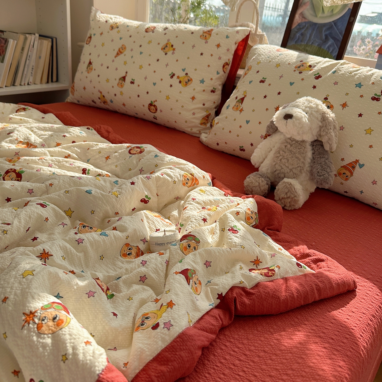 91家纺网 家纺一手货源 找家纺 梵克保罗 2026新款10A抗菌泡芙棉夏被被子被芯 泡芙棉-星星乐园