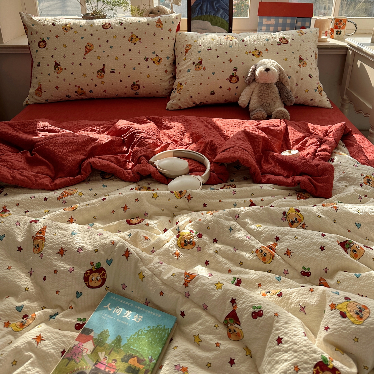 91家纺网 家纺一手货源 找家纺 梵克保罗 2026新款10A抗菌泡芙棉夏被被子被芯 泡芙棉-星星乐园