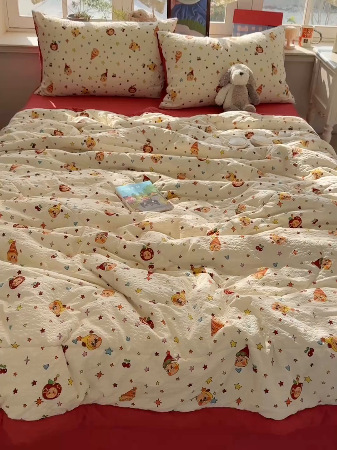 91家纺网 家纺一手货源 找家纺 梵克保罗 2026新款10A抗菌泡芙棉夏被被子被芯 泡芙棉-星星乐园