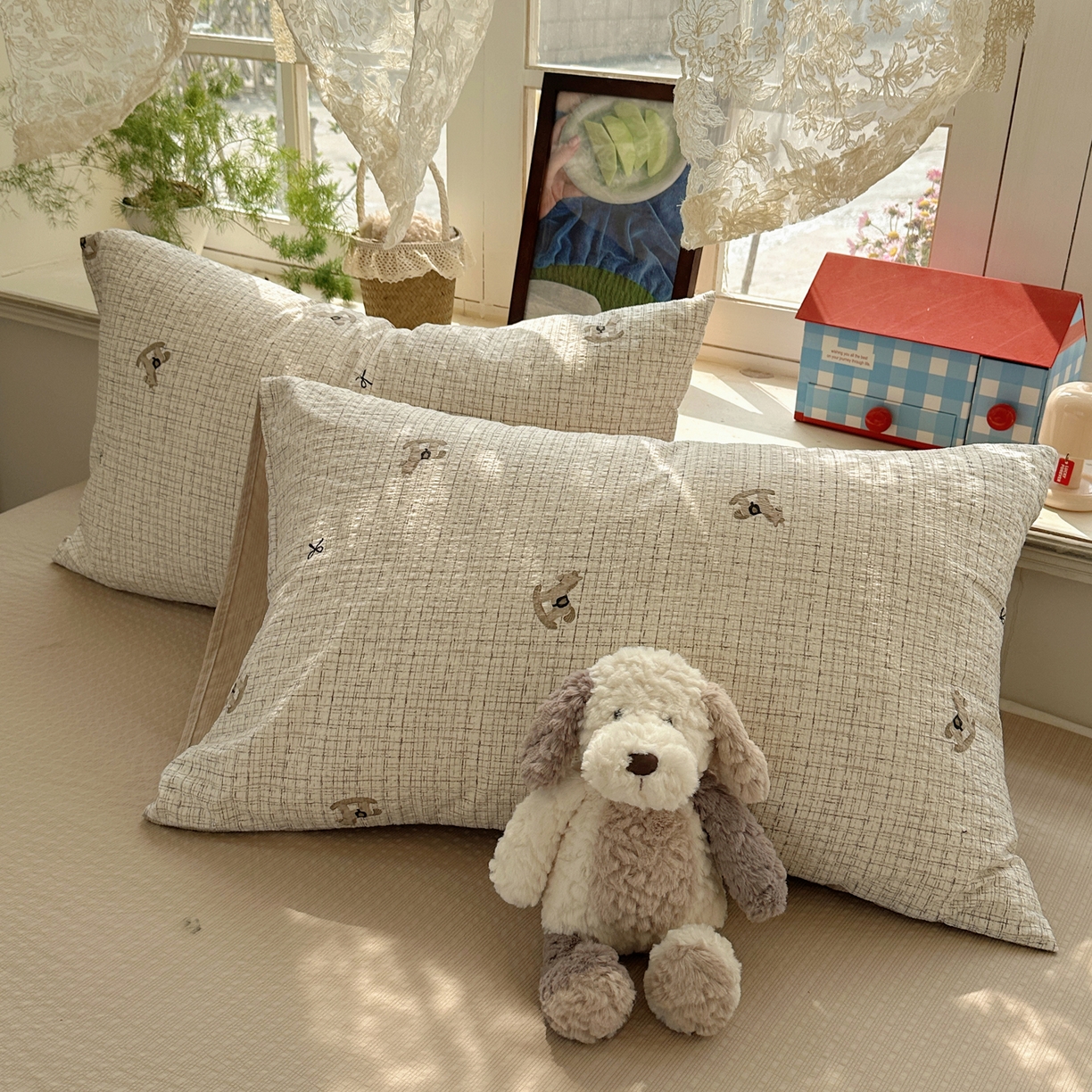 91家纺网 家纺一手货源 找家纺 梵克保罗 2026新款10A抗菌泡芙棉夏被被子被芯 泡芙棉-织纹萌驹