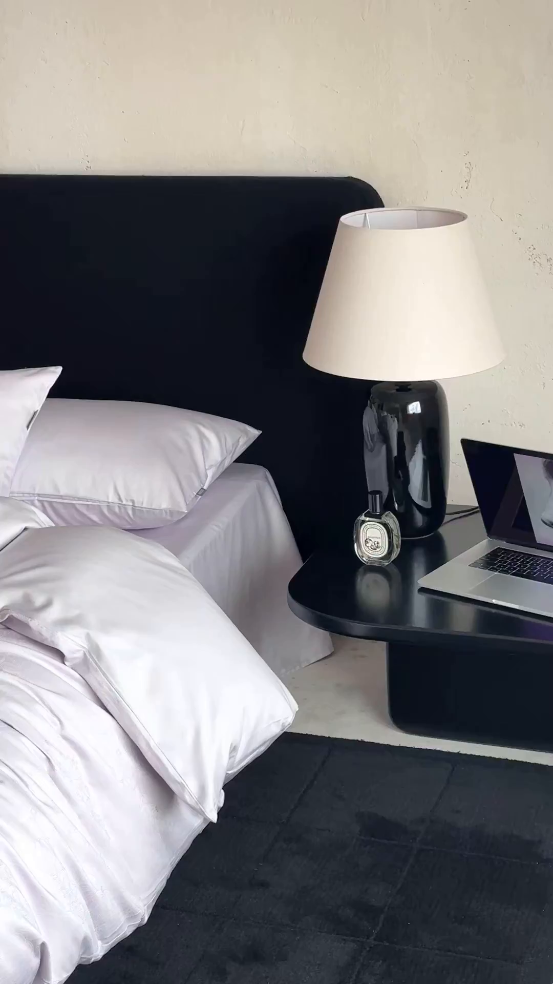 91家纺网 家纺一手货源 找家纺 时光里 2026新款100S贡缎提花全棉四件套 浅樱织梦-紫