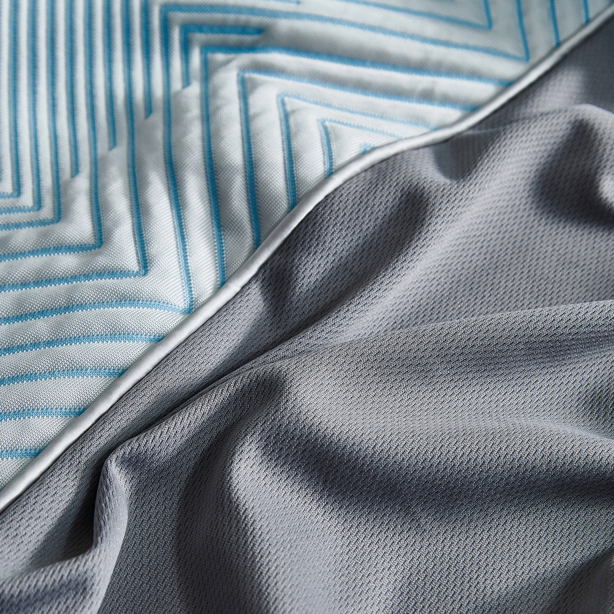 91家纺网 家纺一手货源 找家纺 （总）CINNY馨宜 2026新款PE高分子凉感席三件套韩国雪花席床笠三件套