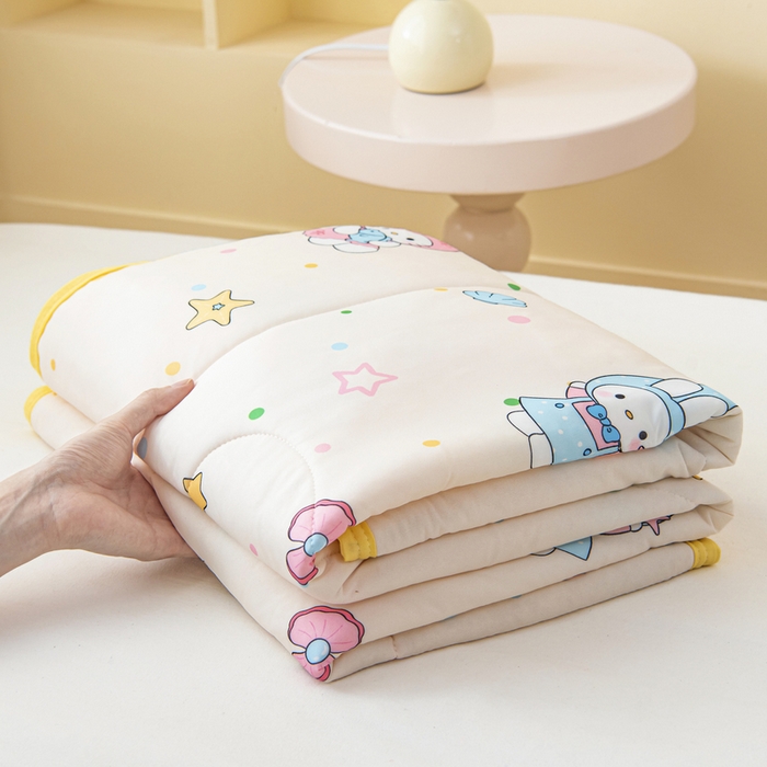 91家纺网 家纺一手货源 找家纺 （总）鱼宝 2026新款儿童夏被凉席三件套