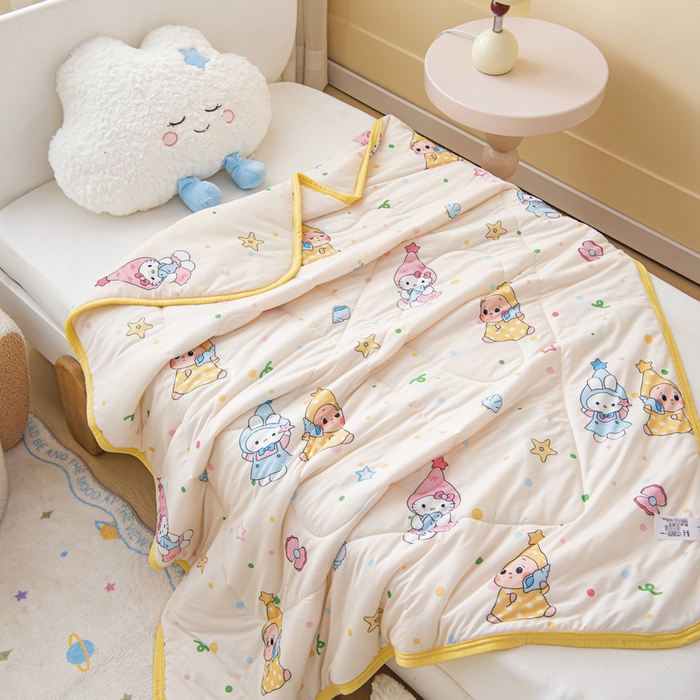 91家纺网 家纺一手货源 找家纺 （总）鱼宝 2026新款儿童夏被凉席三件套