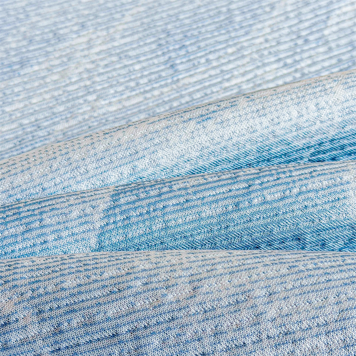 91家纺网 家纺一手货源 找家纺 慕木家纺 2026新款高端PE乙纶双面提花560克冰豆豆凉席迎客松系列（提供买家秀） 迎客松-蓝床笠款