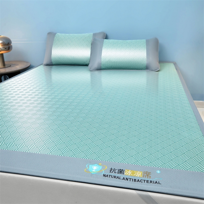 91家纺网 家纺一手货源 找家纺 （总）航途席业 2026新款抗菌三明治冰凉席床席床笠-思绪