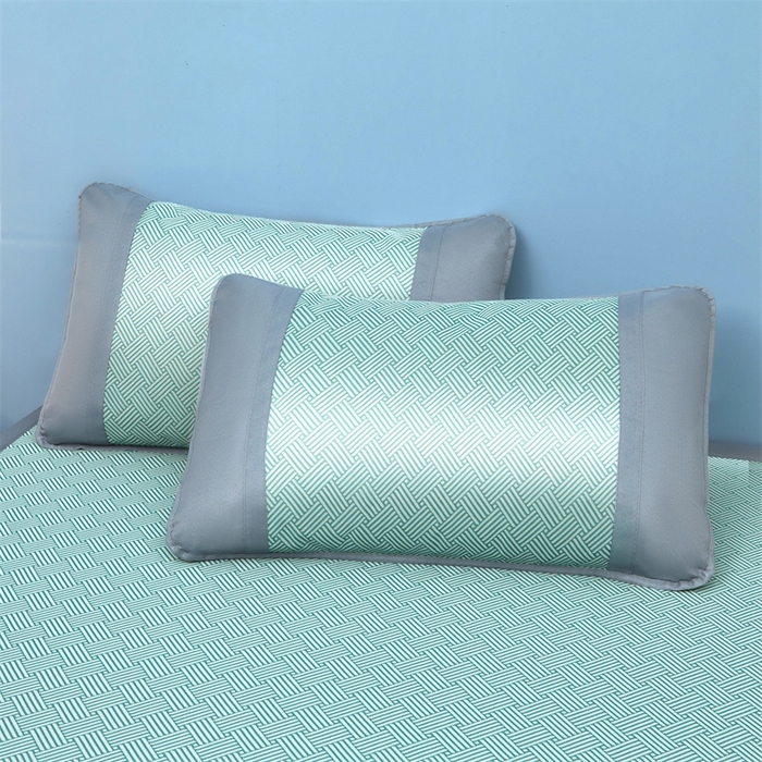 91家纺网 家纺一手货源 找家纺 （总）航途席业 2026新款抗菌三明治冰凉席床席床笠-思绪