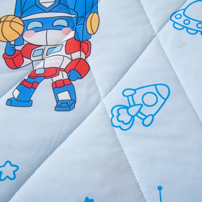 91家纺网 家纺一手货源 找家纺 鱼宝 2026新款儿童夏被凉席三件套 机器人