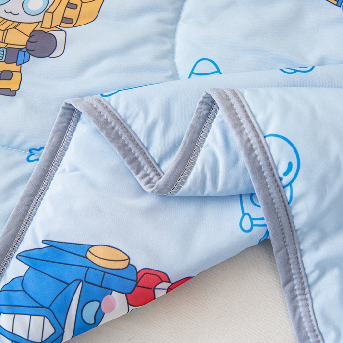 91家纺网 家纺一手货源 找家纺 鱼宝 2026新款儿童夏被凉席三件套 机器人