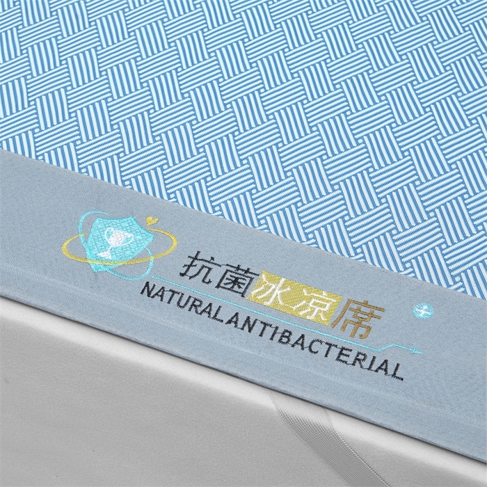 91家纺网 家纺一手货源 找家纺 航途席业 2026新款抗菌三明治冰凉席床席床笠-思绪 思绪 静谧蓝床席款