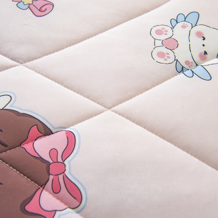 91家纺网 家纺一手货源 找家纺 鱼宝 2026新款儿童夏被凉席三件套 魔法公主