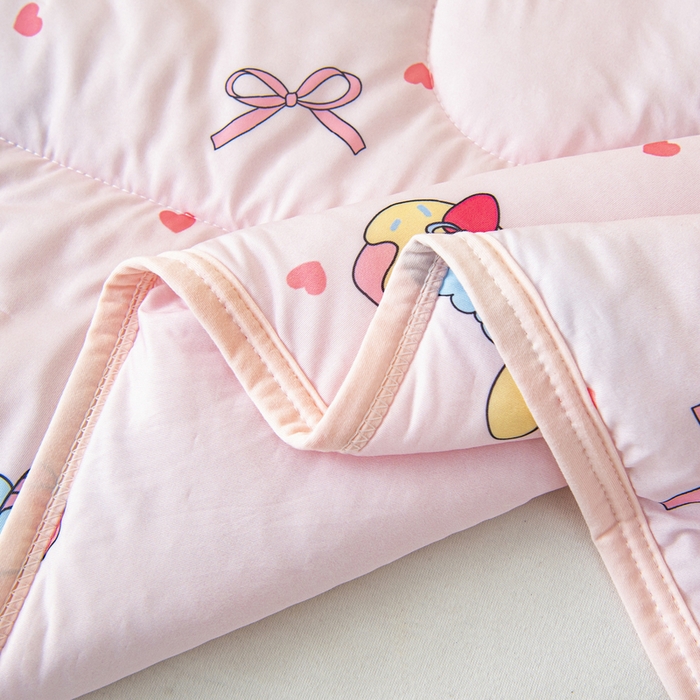 91家纺网 家纺一手货源 找家纺 鱼宝 2026新款儿童夏被凉席三件套 幸运小马