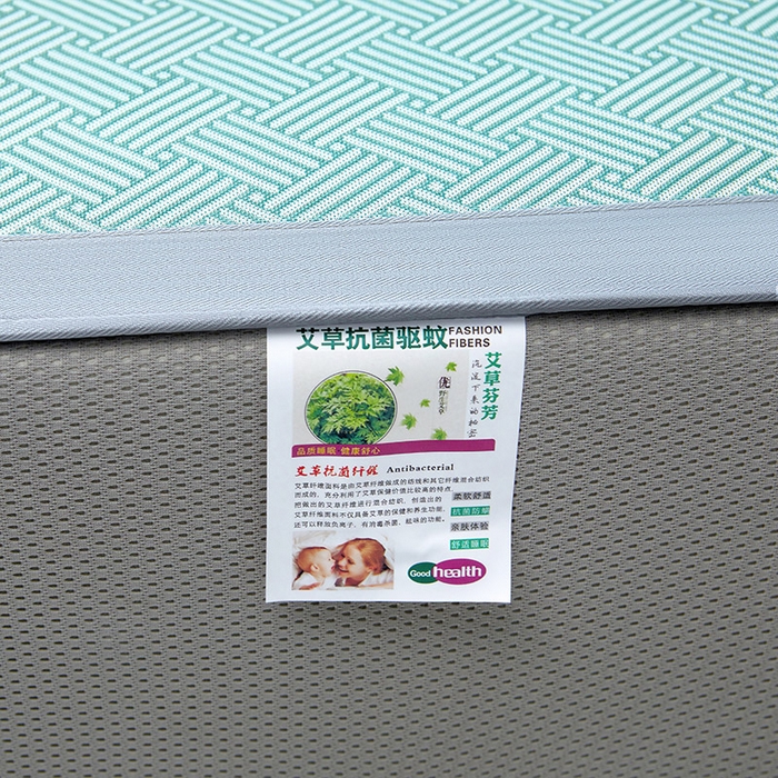 91家纺网 家纺一手货源 找家纺 航途席业 2026新款抗菌三明治冰凉席床席床笠-思绪 思绪 薄荷绿床笠款