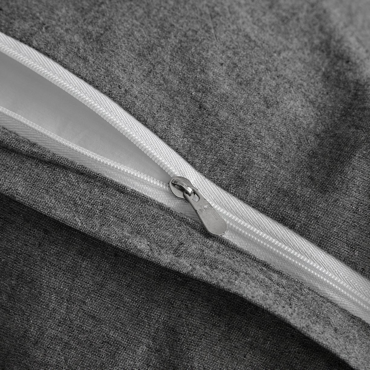 91家纺网 家纺一手货源 找家纺 如一 2026新款A类色织提花全棉双层纱水洗棉四件套 骏影黑