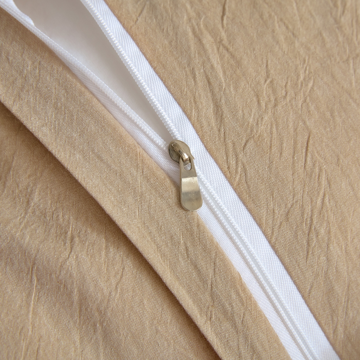 91家纺网 家纺一手货源 找家纺 如一 2026新款A类色织提花全棉双层纱水洗棉四件套 兰序咖