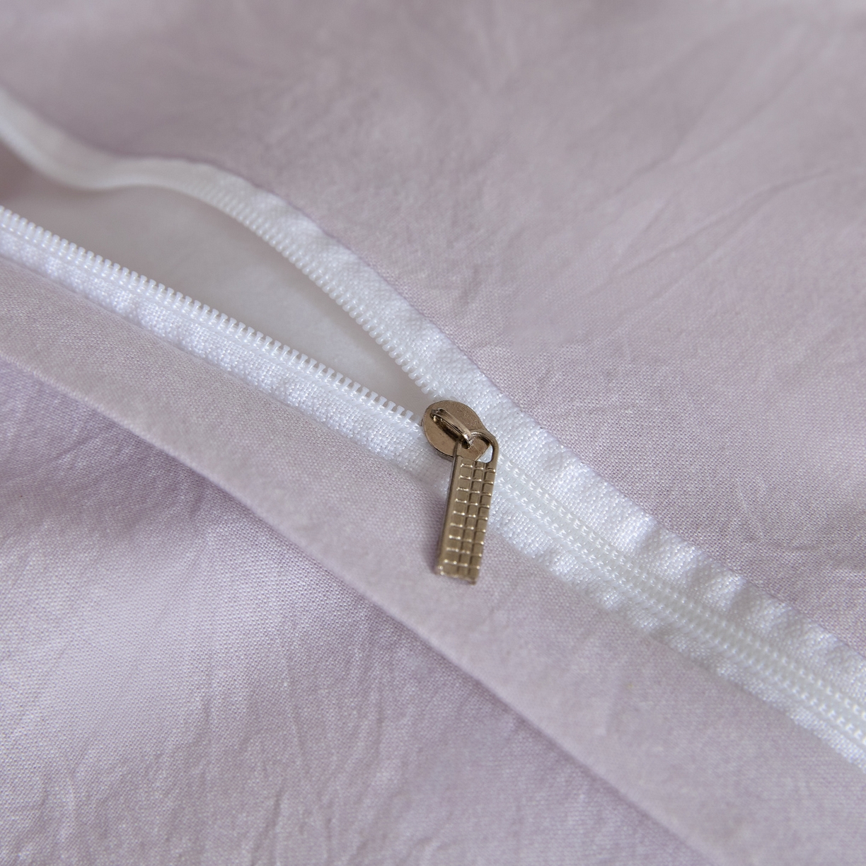 91家纺网 家纺一手货源 找家纺 如一 2026新款A类色织提花全棉双层纱水洗棉四件套 兰序紫