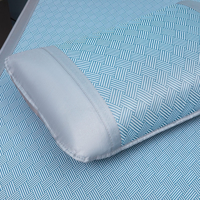 91家纺网 家纺一手货源 找家纺 航途席业 2026新款抗菌三明治冰凉席床席床笠-思绪 思绪 静谧蓝床笠款