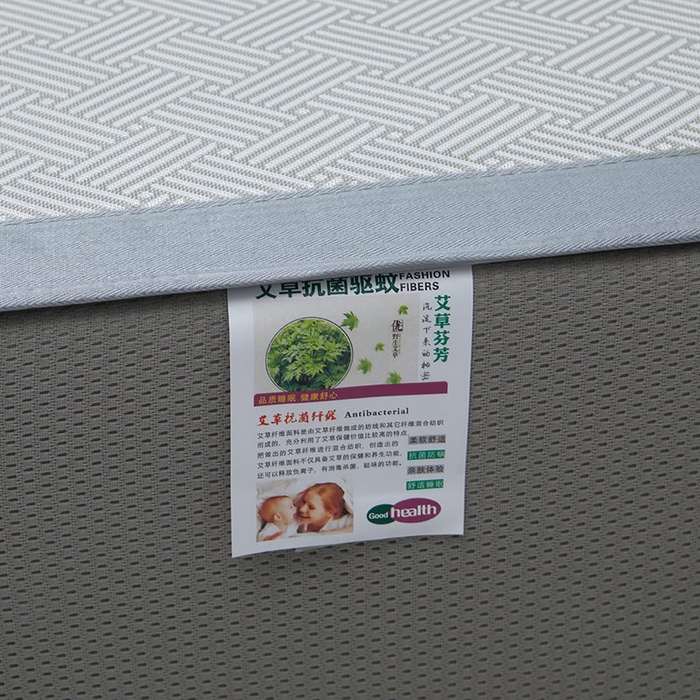 91家纺网 家纺一手货源 找家纺 航途席业 2026新款抗菌三明治冰凉席床席床笠-思绪 思绪 绅士灰床笠款