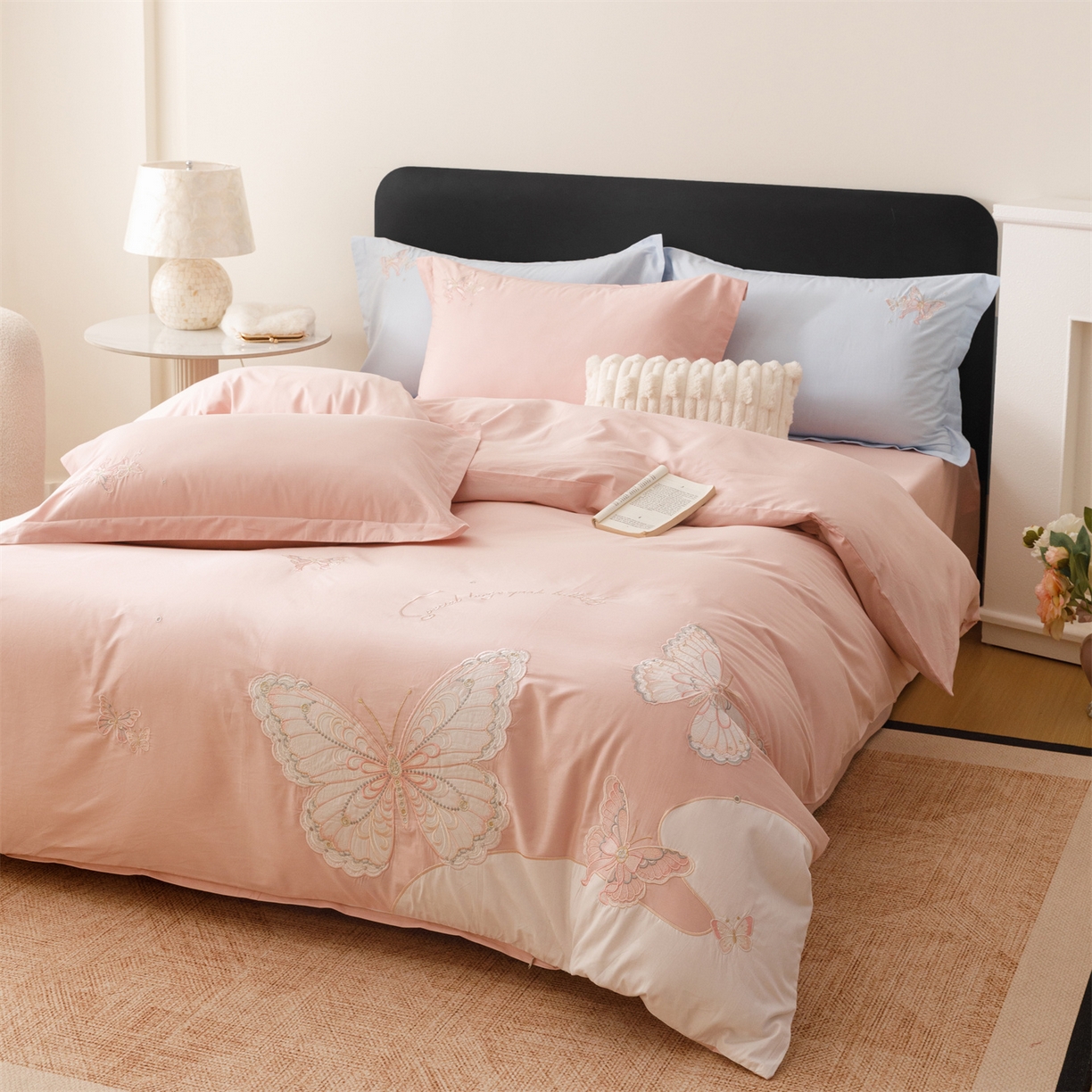 91家纺网 家纺一手货源 找家纺 （总）优贝家纺 2026直播热款纯棉全棉100%刺绣四件套百分百