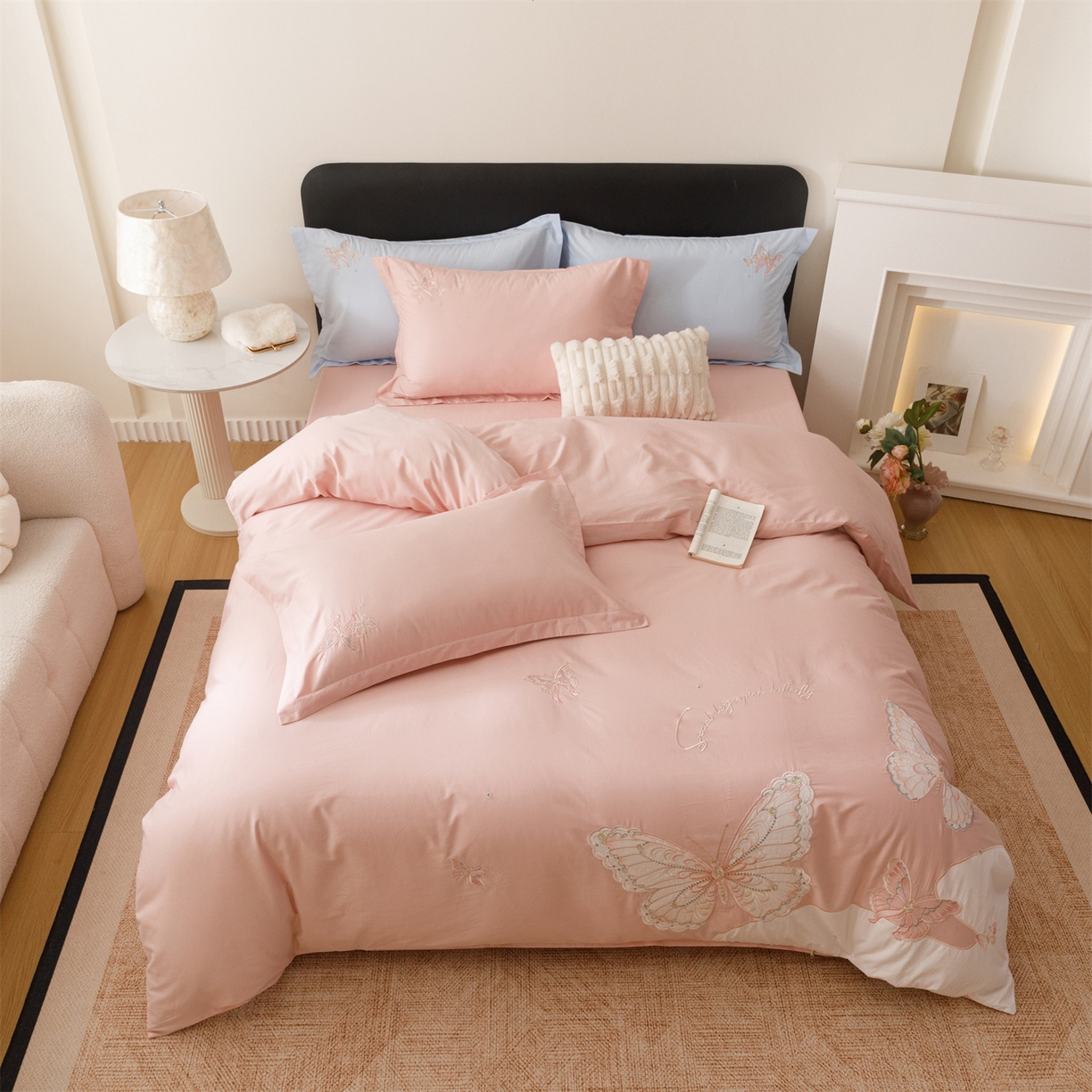 91家纺网 家纺一手货源 找家纺 （总）优贝家纺 2026直播热款纯棉全棉100%刺绣四件套百分百