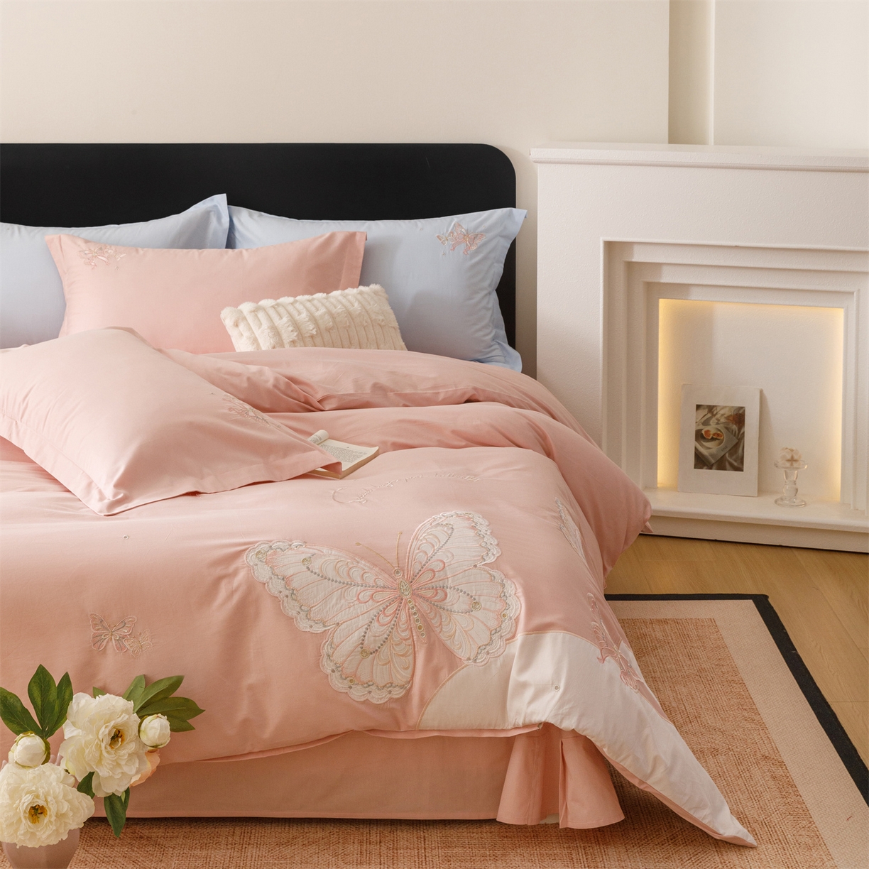 91家纺网 家纺一手货源 找家纺 （总）优贝家纺 2026直播热款纯棉全棉100%刺绣四件套百分百