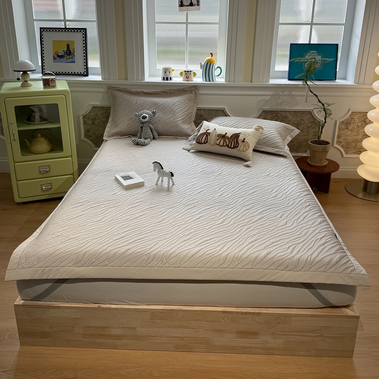 91家纺网 家纺一手货源 找家纺 （总）GUJARY古家丽 2026新款A类云柔凉感豆豆席五花席