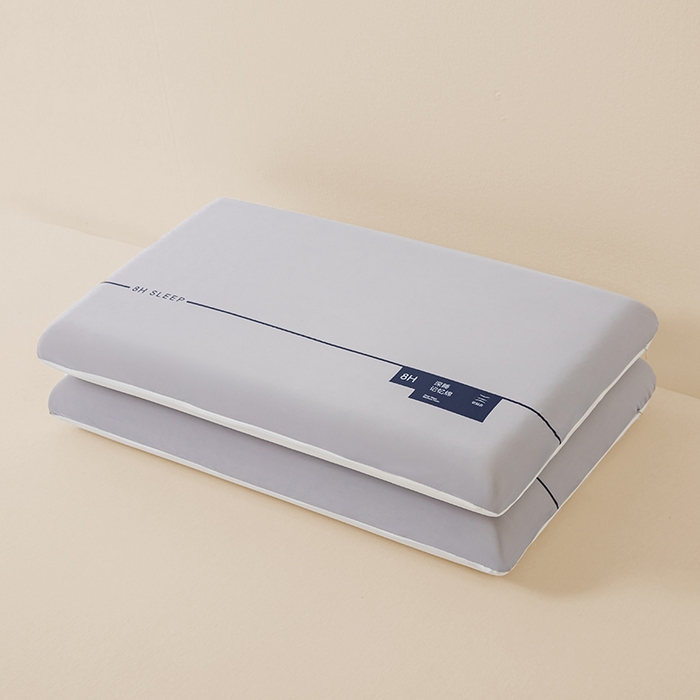 91家纺网 家纺一手货源 找家纺 （总）七夜居 2026新款灰白双拼慢回弹深睡太空记忆枕芯面包枕 枕头枕芯