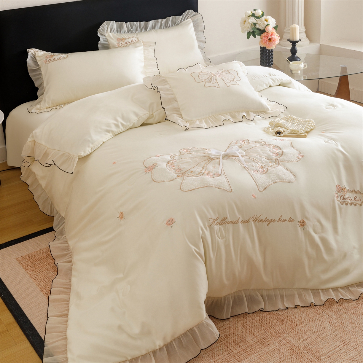 91家纺网 家纺一手货源 找家纺 （总）绒棉世家 2026新款夏被韩版夏被四件套刺绣款直播热款