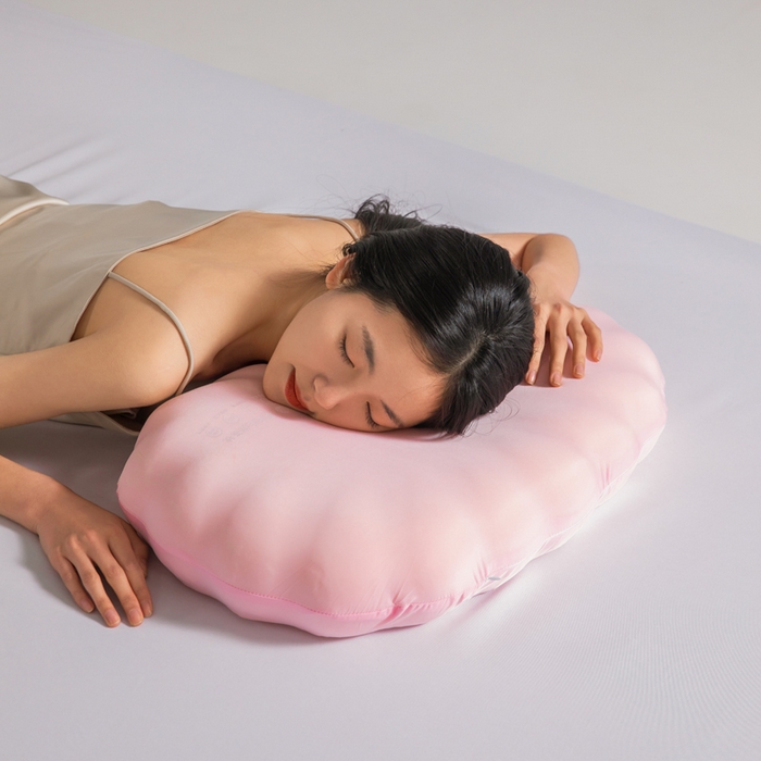 91家纺网 家纺一手货源 找家纺 （总）七夜居 2026新款生物基贝壳枕云朵护颈枕芯零压力枕头记忆棉枕芯