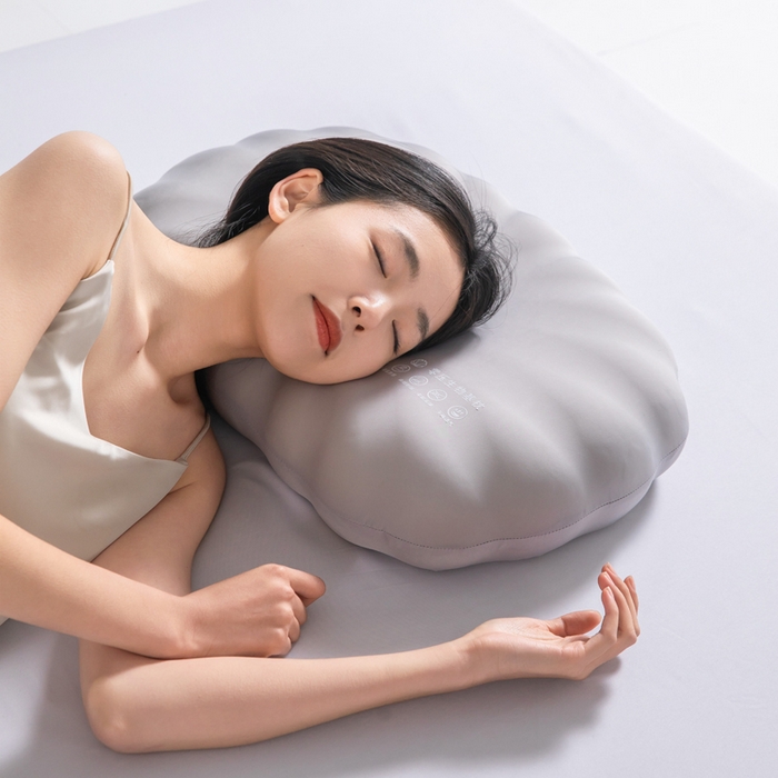 91家纺网 家纺一手货源 找家纺 七夜居 2026新款生物基贝壳枕云朵护颈枕芯零压力枕头记忆棉枕芯 贝壳枕-灰色