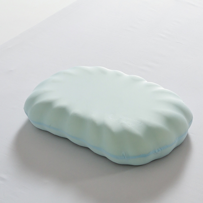 91家纺网 家纺一手货源 找家纺 七夜居 2026新款生物基贝壳枕云朵护颈枕芯零压力枕头记忆棉枕芯 贝壳枕-浅绿