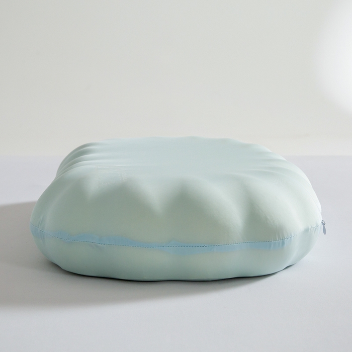 91家纺网 家纺一手货源 找家纺 七夜居 2026新款生物基贝壳枕云朵护颈枕芯零压力枕头记忆棉枕芯 贝壳枕-浅绿