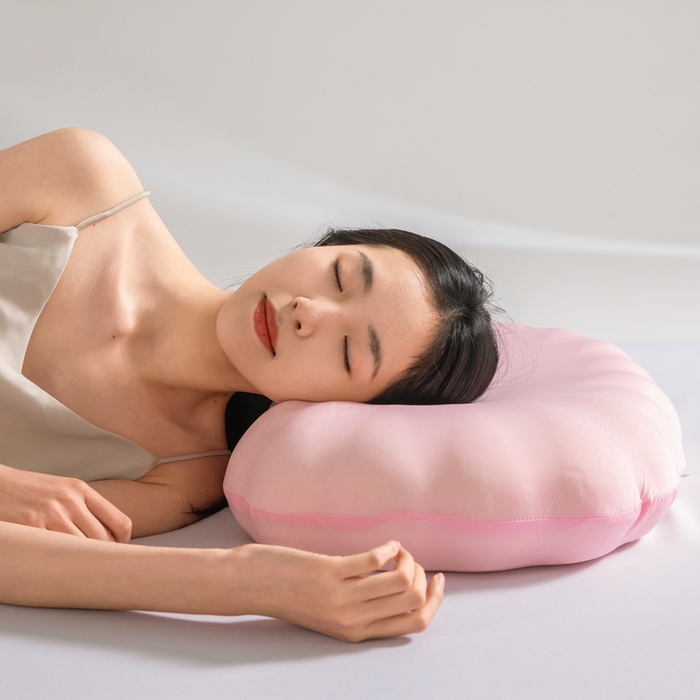 91家纺网 家纺一手货源 找家纺 七夜居 2026新款生物基贝壳枕云朵护颈枕芯零压力枕头记忆棉枕芯 贝壳枕-粉色