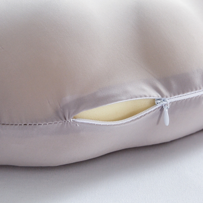 91家纺网 家纺一手货源 找家纺 七夜居 2026新款生物基贝壳枕云朵护颈枕芯零压力枕头记忆棉枕芯 贝壳枕-灰色