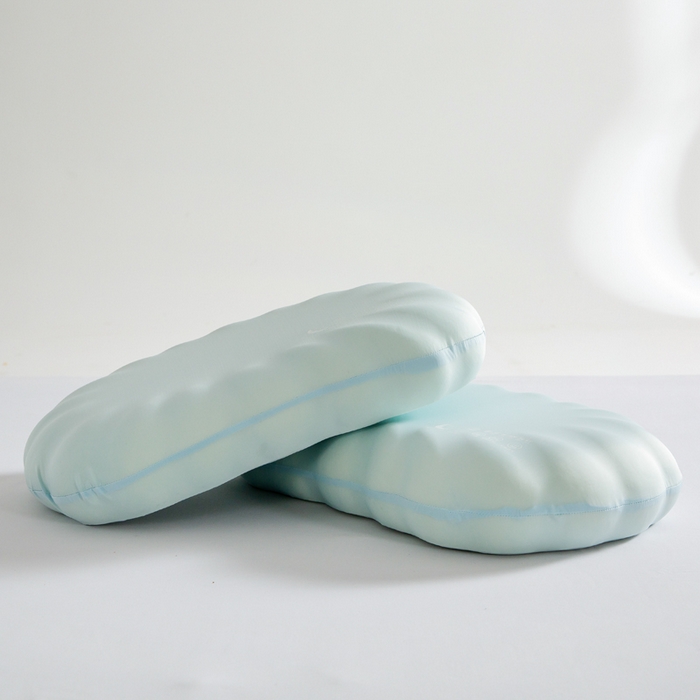 91家纺网 家纺一手货源 找家纺 七夜居 2026新款生物基贝壳枕云朵护颈枕芯零压力枕头记忆棉枕芯 贝壳枕-浅绿