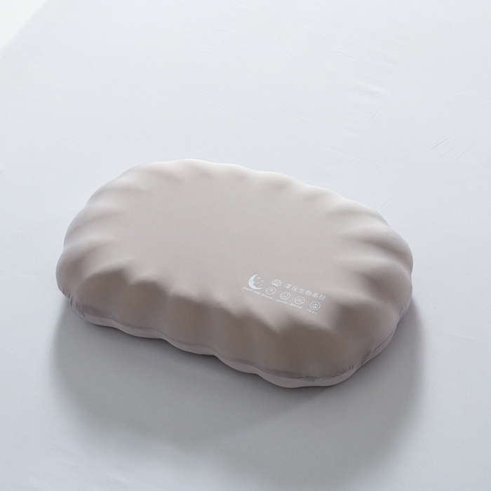 91家纺网 家纺一手货源 找家纺 七夜居 2026新款生物基贝壳枕云朵护颈枕芯零压力枕头记忆棉枕芯 贝壳枕-灰色