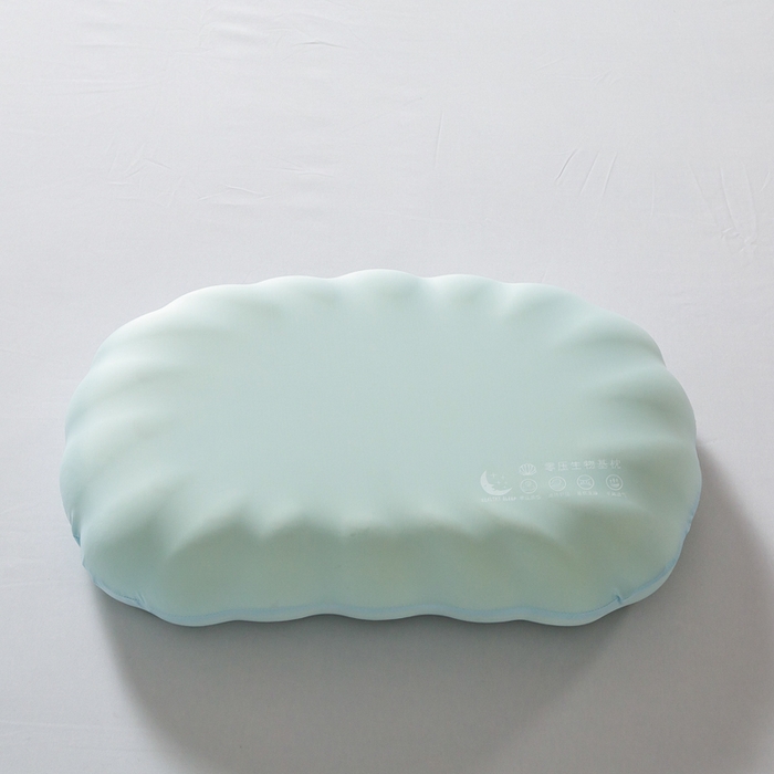 91家纺网 家纺一手货源 找家纺 七夜居 2026新款生物基贝壳枕云朵护颈枕芯零压力枕头记忆棉枕芯 贝壳枕-浅绿