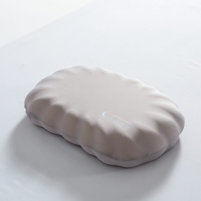 91家纺网 家纺一手货源 找家纺 七夜居 2026新款生物基贝壳枕云朵护颈枕芯零压力枕头记忆棉枕芯 贝壳枕-灰色